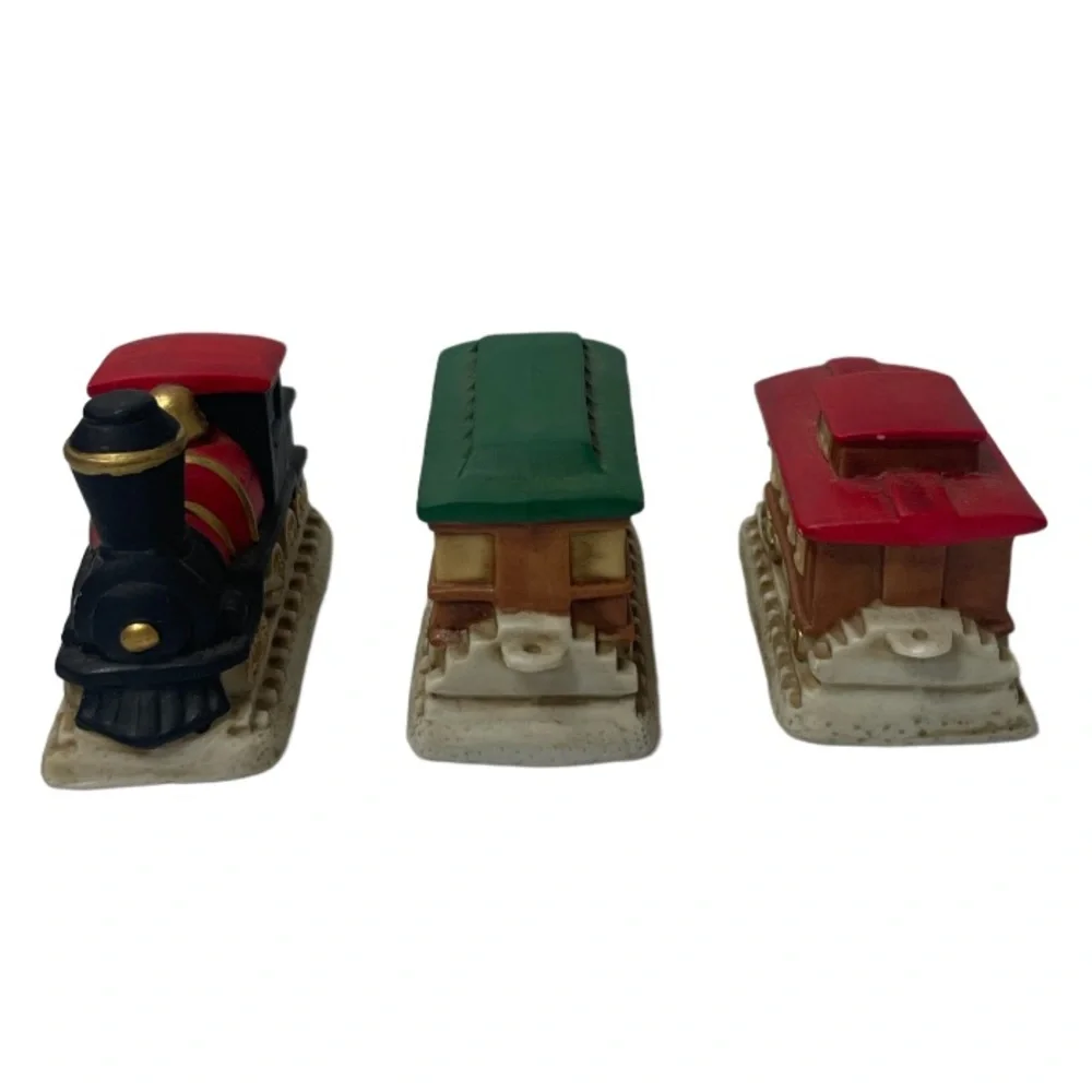 Vintage Train Homco Home Interior Collectors Christmas Ornaments Gift Decoration
